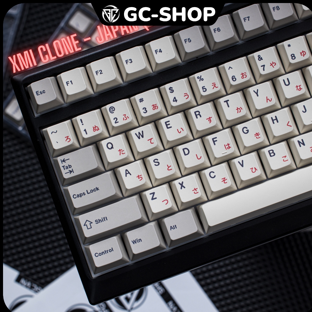 Keycap XMI CLONE | Keycap Retro Japan Red nhựa PBT 145 nút in nhiệt Dyesub  | Shopee Việt Nam