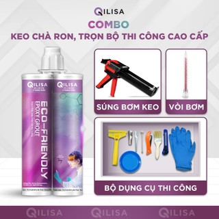 Combo Keo Chà Ron Qilisa và Bộ Dụng Cụ Thi Công Keo Chà Ron ( Gồm Súng Bơm Keo Thủy Lực )