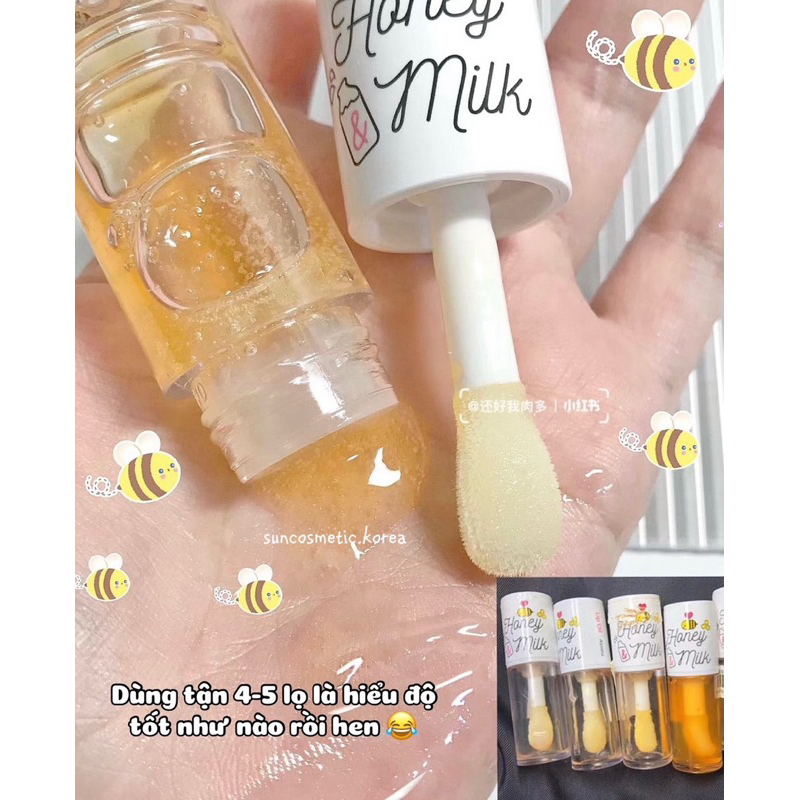 DẦU DƯỠNG MÔI HONEY MILK APIEU 5GRAM