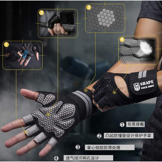 -Găng tay tập gym xỏ ngón thương hiệu WORTHDEFENCE - Y HÌNH SHOP ĐĂNG
