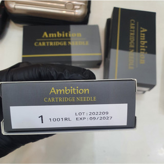 -Kim máy Pen, thương hiệu Ambition, kim màu xám khói dùng cho thợ xăm chuyên nghiệp
