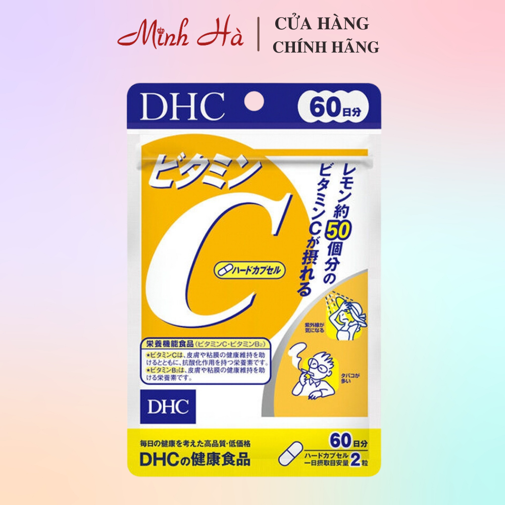 Ảnh Viên uống Vitamin C DHC Nhật Bản gói 60 viên / 180 viên hỗ trợ sáng da, giảm vết thâm và tăng cường sức đề kháng 1