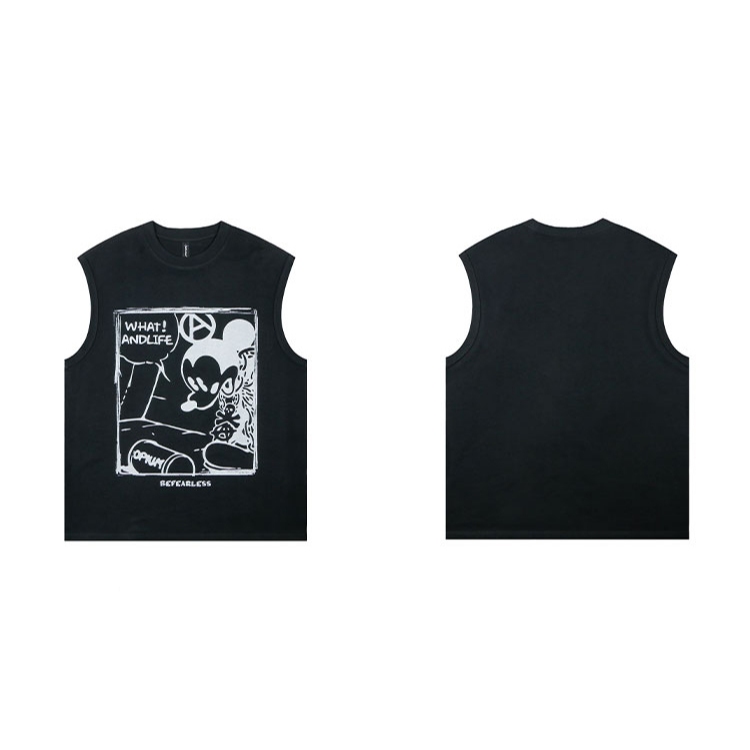 Áo Ba Lỗ REDLABEL "MICKEY", Áo Tanktop Cotton Dày Dặn in họa tiết Phong Cách Unisex TT20