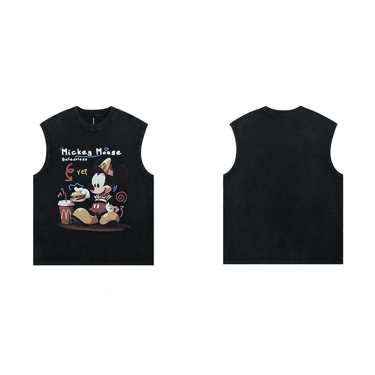 Áo Tanktop Nam Nữ RedLabel In Họa Tiết MICKEY-MOUSE, Áo Ba Lỗ Sát Nách Nam Nữ Cotton Cá Tính TT21