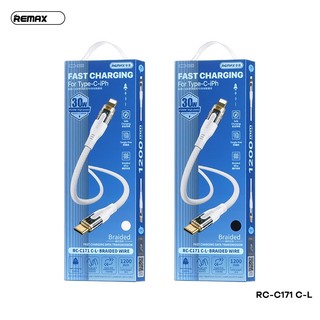 Cáp sạc nhanh Remax RC-C171 TypeC to LN PD 30W, dài 1.2M (màu Random)