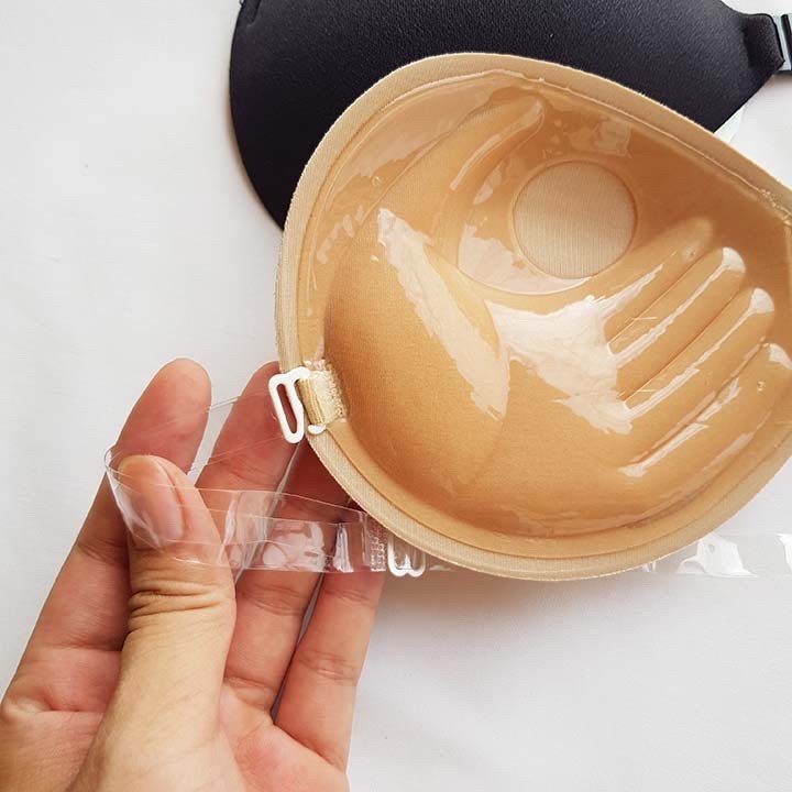 Dán ngực P29, Áo dán đệm bàn tay nâng ngực tặng kèm dây quai trong