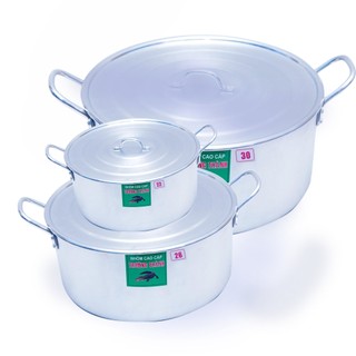 [Kho sỈ] Combo 2 nồi nhôm size 22cm, 24cm cao cấp Trường Thành, nồi nhôm dày - Hunghome