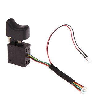 Cò,Công tắc điều tốc cho máy Khoan, Máy siết bulong Không Chổi Than có gắn đèn LED