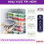 Hộp nhựa trong suốt có khay ráo nước, bảo quản thực phẩm, trái cây an toàn, tiện dụng