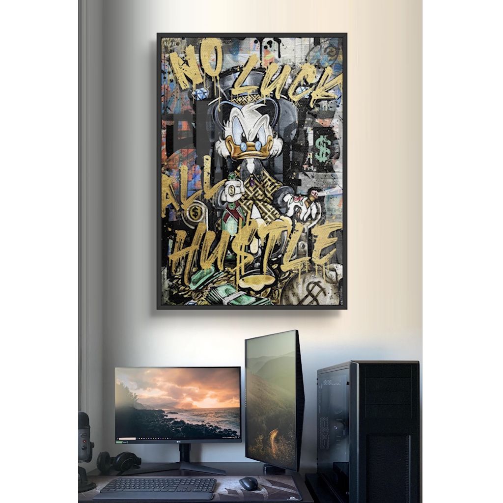 Tranh Gỗ Có Khung Graffiti Tráng Gương Phong Cách Hiện Đại Sang Trọng Decor Phòng Không Gian Làm Việc Decor Tường