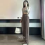 Quần Tây Ống Rộng Lưng Cạp Cao Túi Vuông Vải Mềm Không Nhăn Thắt Dây Nơ Dáng Ống Suông Đứng MS22