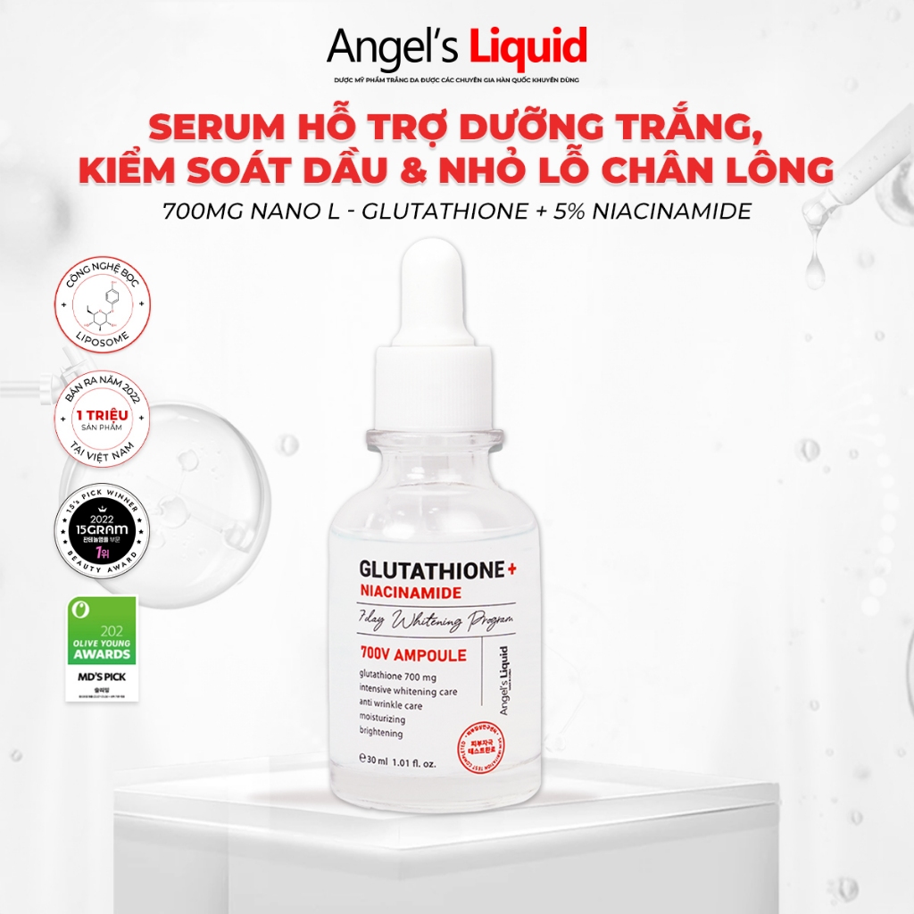 [Angel's Liquid] Serum Dưỡng Trắng Se Khít Lỗ Chân LôngGlutathione + 5% ...