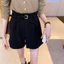 QUẦN SHORT ĐÙI LƯNG CAO 2 VẠT QUẦN ĐÙI CẠP CAO TÔN DÁNG CHẤT TUYẾT MƯA LOẠI 1 Dày Dặn Không Nhăn Xù Vải Q507