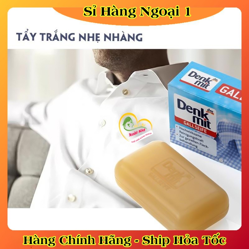 Xà phòng tẩy trắng cổ áo Denkmit 100g của Đức -Nội địa Đức Đủ Bill