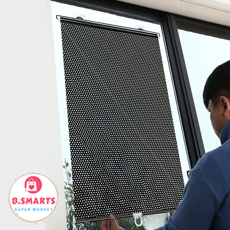 Rèm che nắng cuộn 58x125cm chất liệu nhựa gắn cửa, Mành cuốn che nắng ...
