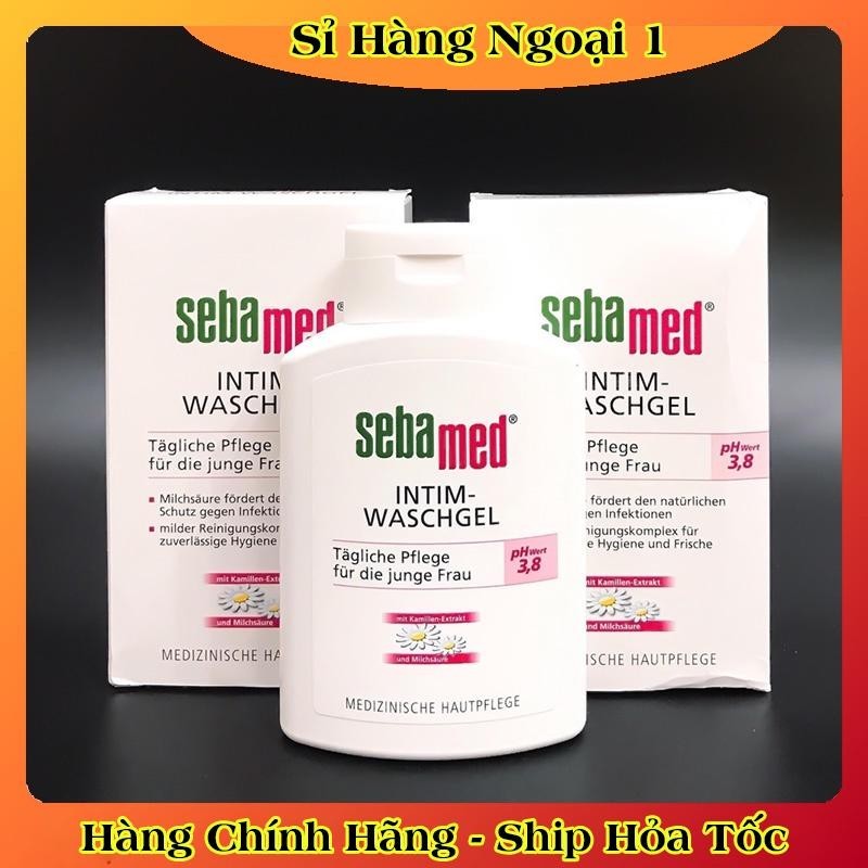 [Date mới] Dung dịch vệ sinh phụ nữ chuẩn cân bằng pH vùng kín Sebamed pH3.8 (200ml) của Đức