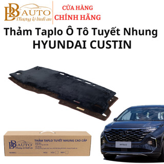 Thảm Taplo Tuyết Nhung Ô Tô Hyundai Custin Cao Cấp Chống Nắng, Nóng, Thẩm Mỹ Trang Trí Xe