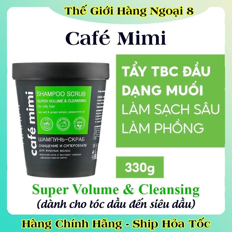 [DATE MỚI] Tẩy Da Chết Da Đầu Cafe MiMi 330G làm sạch da đầu, giảm dầu bết, dưỡng tóc của Nga -HÀNG CHÍNH HÃNG