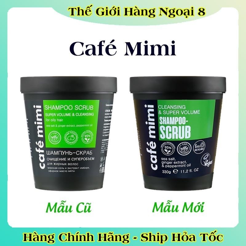 [DATE MỚI] Tẩy Da Chết Da Đầu Cafe MiMi 330G làm sạch da đầu, giảm dầu bết, dưỡng tóc của Nga -HÀNG CHÍNH HÃNG