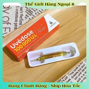 Vitamin D3 liều cao Pháp Uvedose 100000 UI ống 2ml cho bé từ 18 tháng tuổi