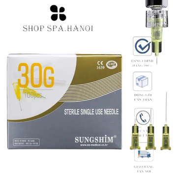 [ Hộp 100 KIM ] ĐẦU KIM Tiêm MESO NANO 30G 32 34G- 4MM / Đầu Kim Nano Tiêm Dưỡng Chất 30G / Tiêm Tinh Chất