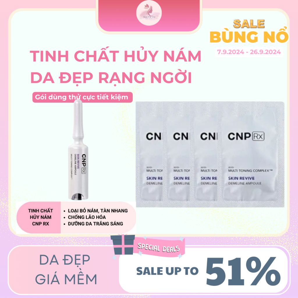 [1 gói] Tinh chất CNP RX hủy nám, tàn nhang, dưỡng trắng vượt trội ...
