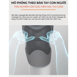 Máy Masssage Đầu Gối BUMAS M6 Pro - Bốn Đầu Điểm Massage- Công Nghệ Khóa Nhiệt Tối Ưu Thời Gian Dùng