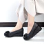 Giày da nữ cao cấp đế xuồng đính đá hoa KOSU K-23618 dáng sang, mang nhẹ cao 5,5cm sản xuất Nhật Bản