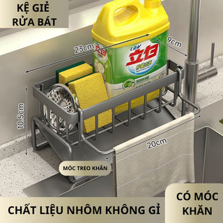 Giá để đồ rửa bát tích hợp thanh treo size 23cm
