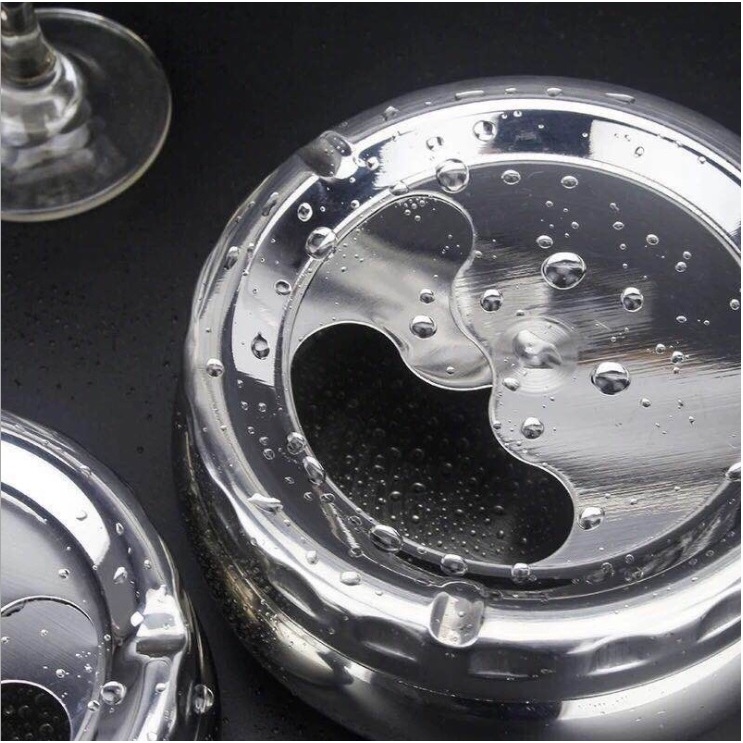 Gạt. tàn. thuốc. inox nắp xoay - GTT002e