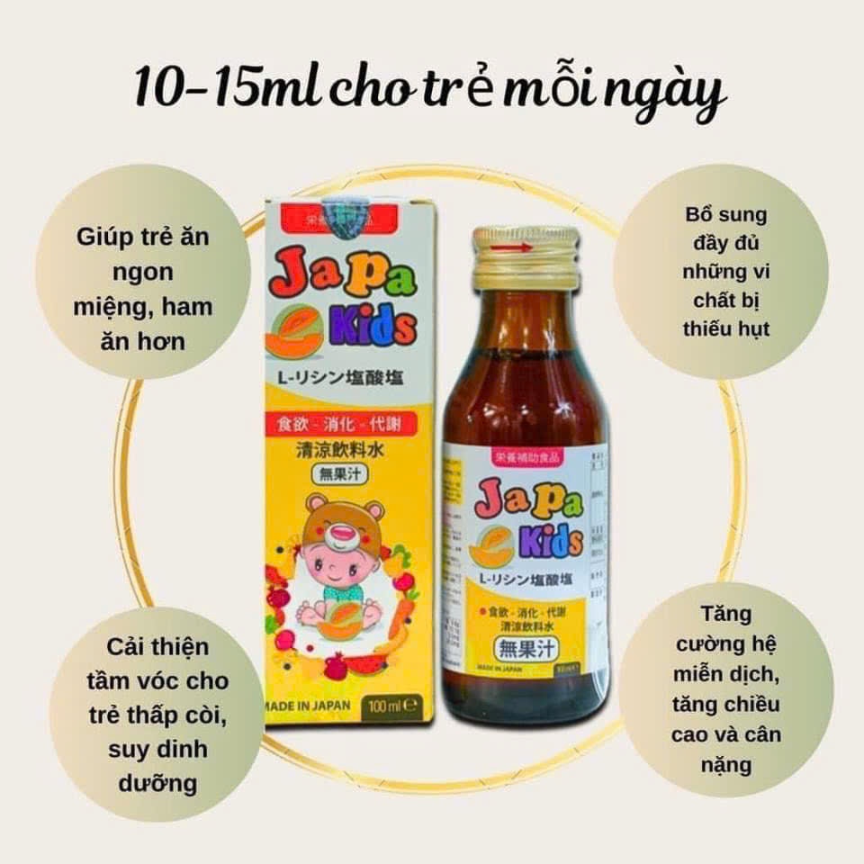 Ảnh Mua 2 JAPA KIDS tặng 1 sữa Japa milk giúp con ăn ngon hấp thụ tốt tăng cân đều nhập khẩu Nhật Bản 4