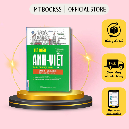 Sách - Từ Điển Anh - Việt Dành Cho Học Sinh (bìa xanh lá cây)