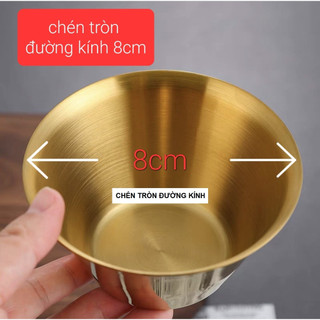 -KHAY CHÉN ĐỰNG NƯỚC CHẤM, NƯỚC SỐT BẰNG INOX MẠ MÀU VÀNG RẤT SANG TRỌNG, ĐẲNG CẤP VÀ TINH TẾ