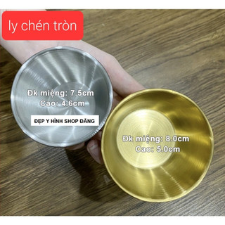 -KHAY CHÉN ĐỰNG NƯỚC CHẤM, NƯỚC SỐT BẰNG INOX MẠ MÀU VÀNG RẤT SANG TRỌNG, ĐẲNG CẤP VÀ TINH TẾ