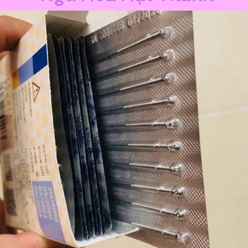 Hộp 100 kim đốt bé, kim châm cứu, đốt nốt ruồi, nám, tàn nhang