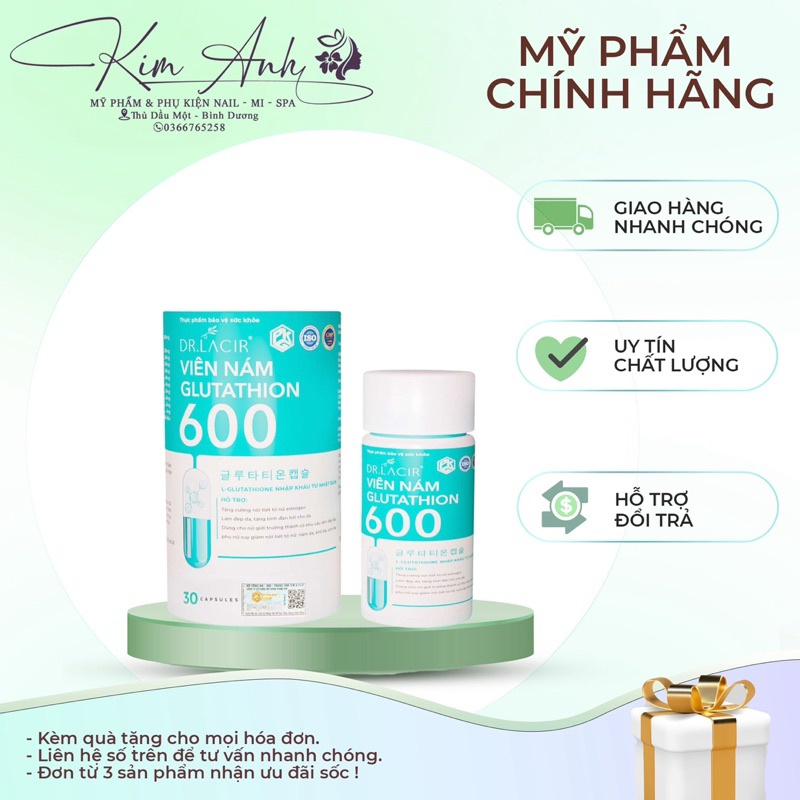 Vin Ung Glutathione 600 Dr Lacir | Shopee Vit Nam