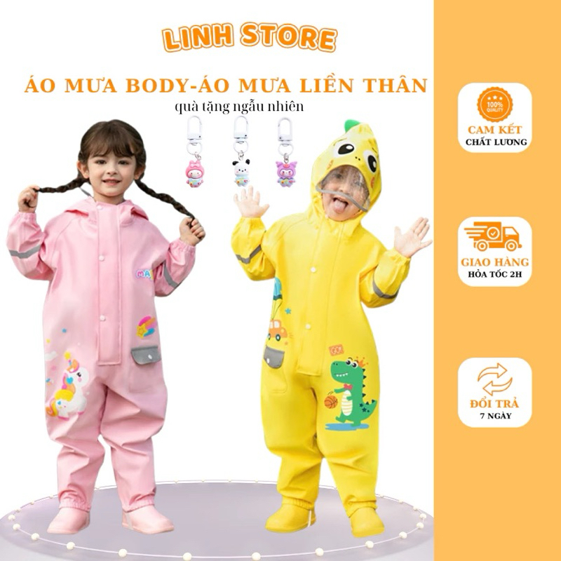 Áo mưa cao cấp cho bé