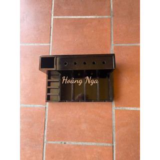 kệ đựng tông đơ kéo 4 tông kt 40x25cm gỗ thông màu đen