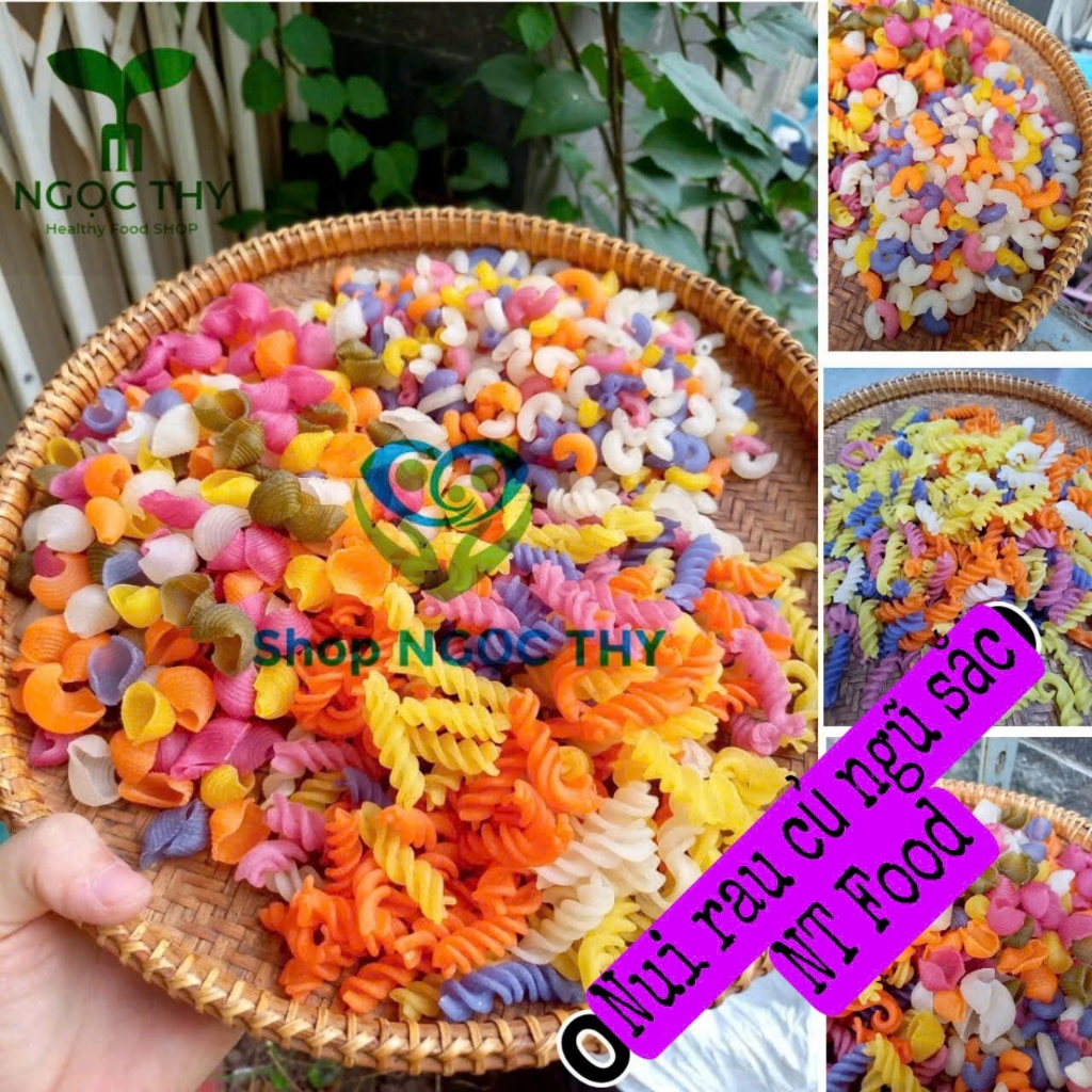 Nui rau củ ngũ sắc EATCLEAN nhiều hình dạng gói 300gr-500gr | Shopee ...