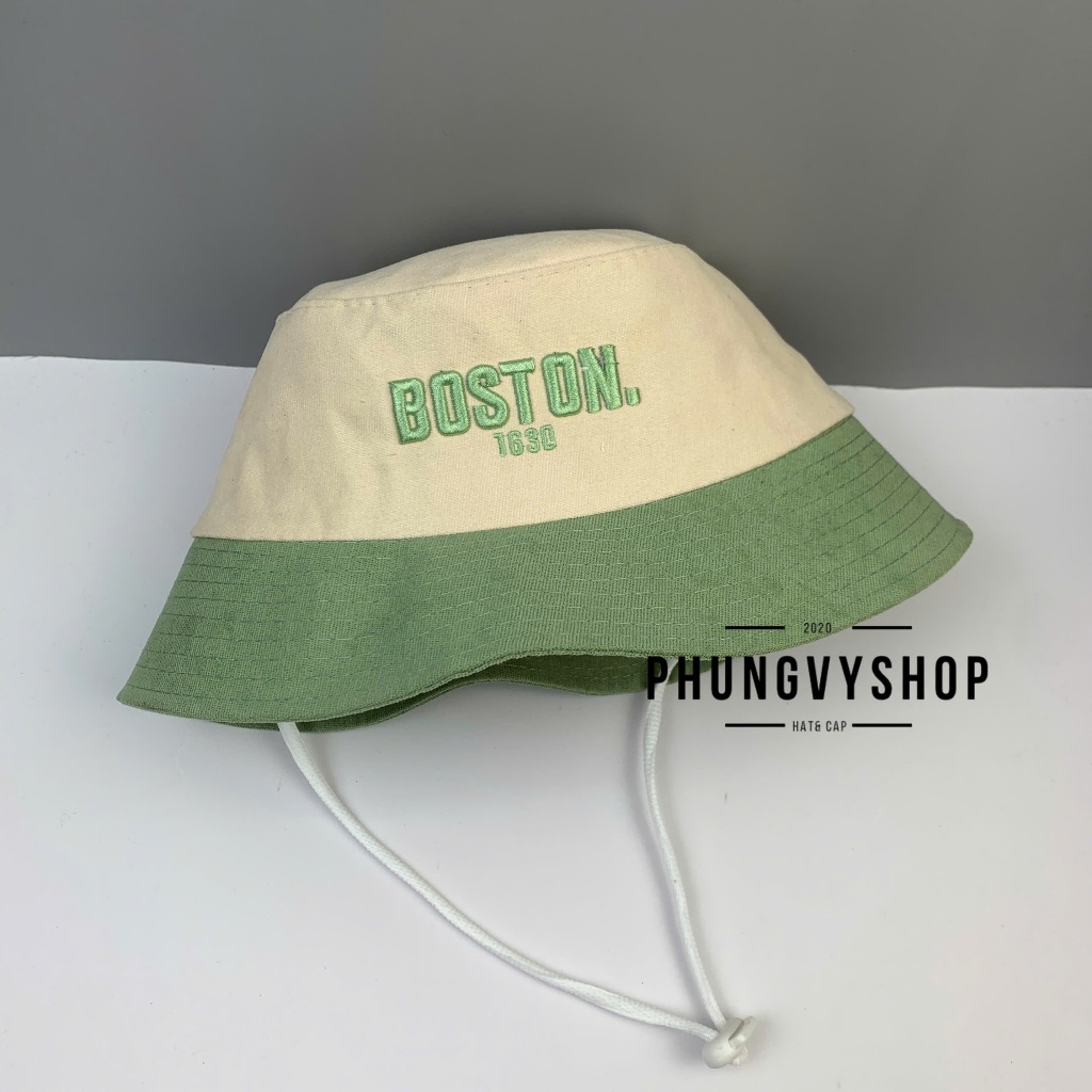 Bé 3-6Tuổi, Mũ bucket tai bèo vành trẻ em trai gái phungvyshop- Nón trung / Bo nhung Cụp BOSTON Hàng bo /