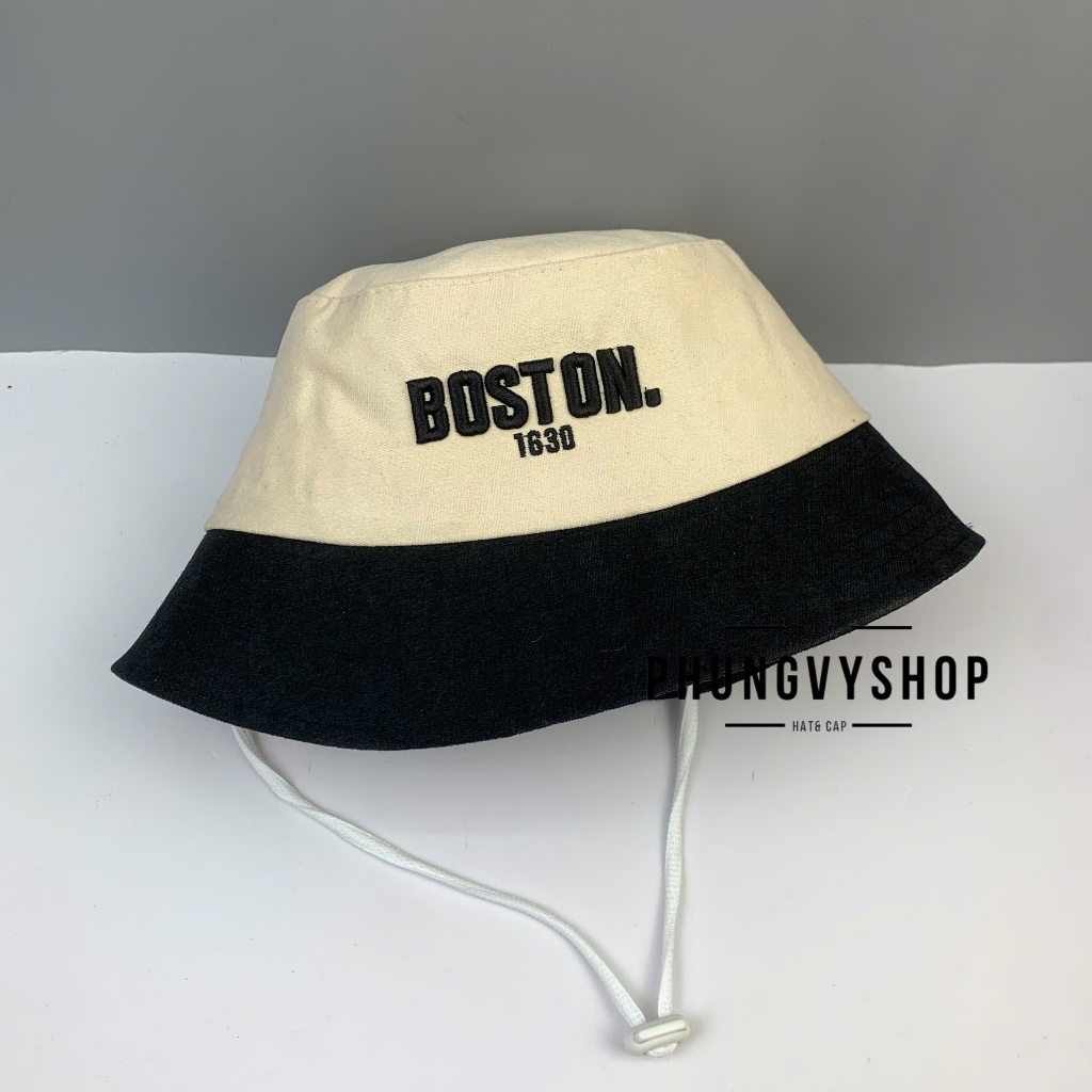 Bé 3-6Tuổi, Mũ bucket tai bèo vành trẻ em trai gái phungvyshop- Nón trung / Bo nhung Cụp BOSTON Hàng bo /