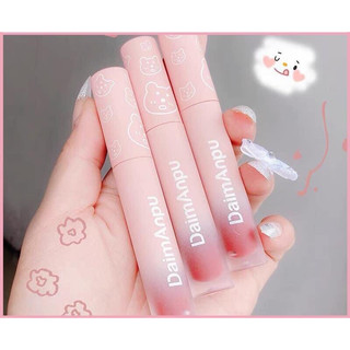 Son kem gấu hồng siêu lì DaimAnpu Matte velvet lip Glaze Nội địa trung