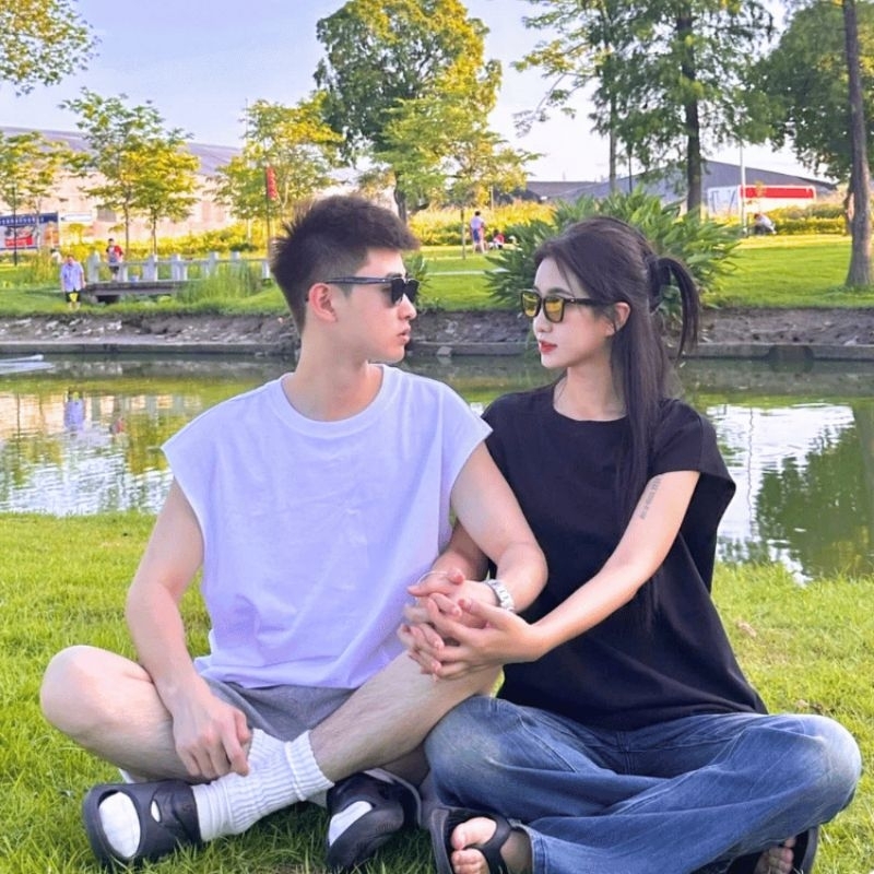 40-105kg Áo Sát Nách/Ba Lỗ Tanktop Thời Trang Sói Bigsize Unisex Thun Cổ Tròn Form Rộng - MÃ 11