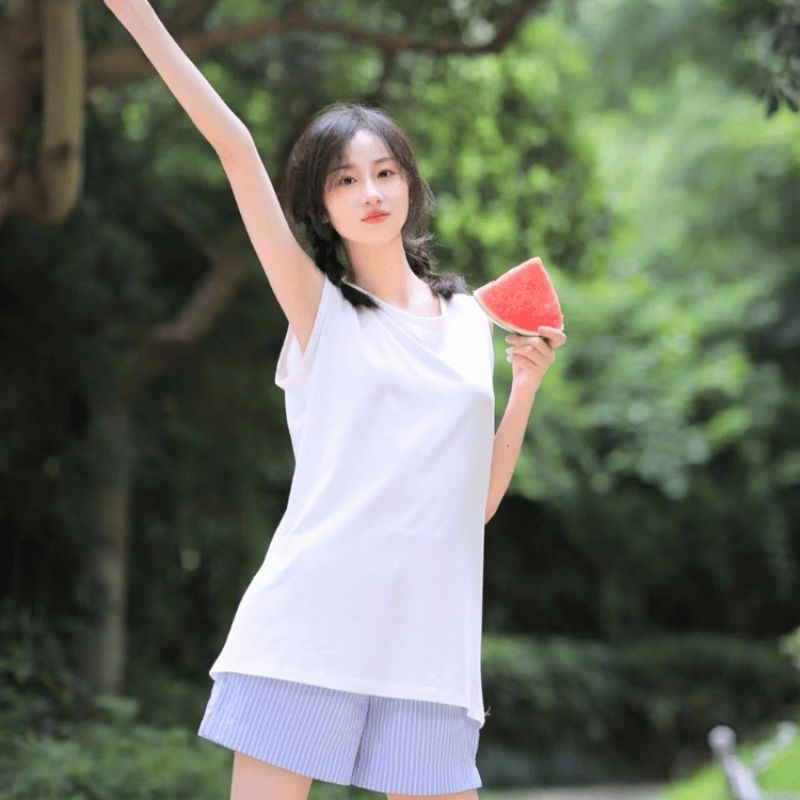 40-105kg Áo Sát Nách/Ba Lỗ Tanktop Thời Trang Sói Bigsize Unisex Thun Cổ Tròn Form Rộng - MÃ 11