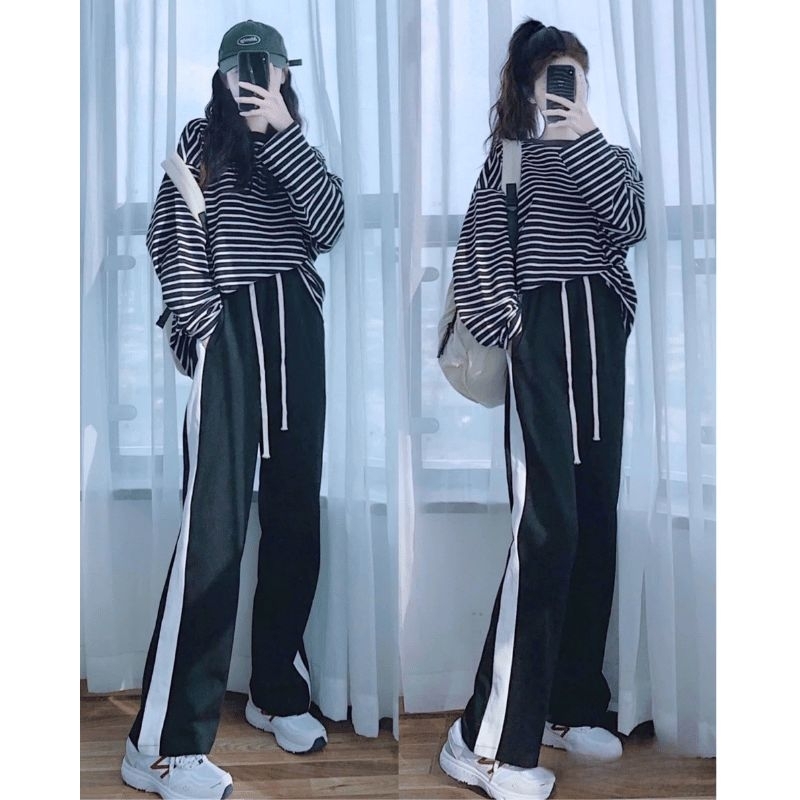 40-105KG Quần Ống Suông Nam Nữ BIGSIZE Lưng Chun Ống Rộng Women Pants Ong