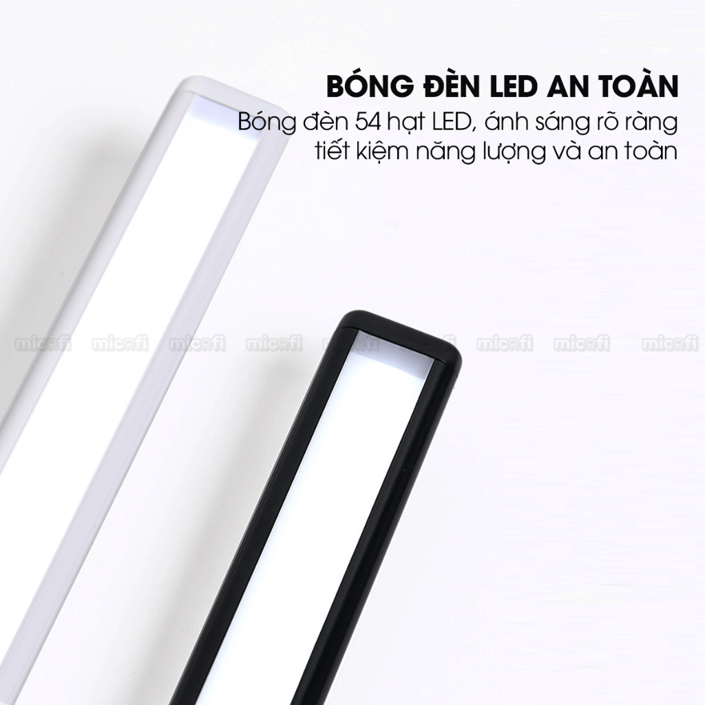 Đèn LED Bàn Học Micofi Đọc Sách Kẹp Bàn Làm Việc USB Cắm Điện, Đèn Kẹp Sách 3 Màu Chống Cận Xoay 360 Độ Chỉnh Độ Sáng | BigBuy360 - bigbuy360.vn