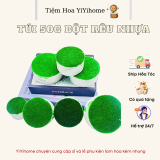Bột Rêu Màu Xanh Phủ Gốc Cây, Trang Trí Mô Hình Tiểu Cảnh YiYihome
