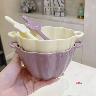 Set bát sứ kèm thìa tone màu mới sang chảnh