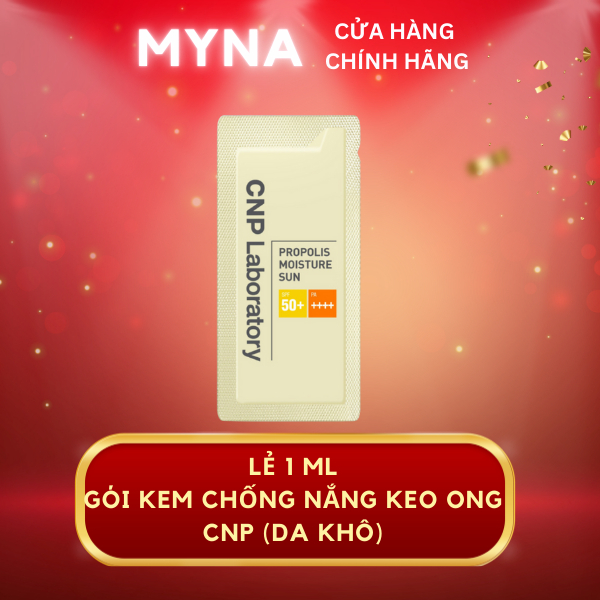 Lẻ 1 Gói 1ml - Gói Kem chống nắng keo ong phục hồi cấp ẩm cho da hỗn ...