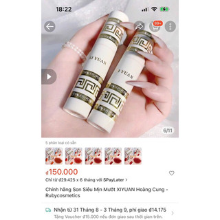 (Có quà tặng) Son Kem Lì Mịn Xi Yuan Lâu Trôi, Không Phai Nội địa Trung